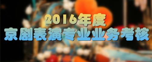 亚洲美女BB视频国家京剧院2016年度京剧表演专业业务考...